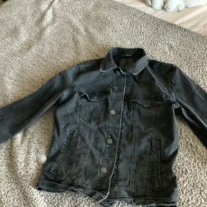 American Eagle Outfitters black denim jacket